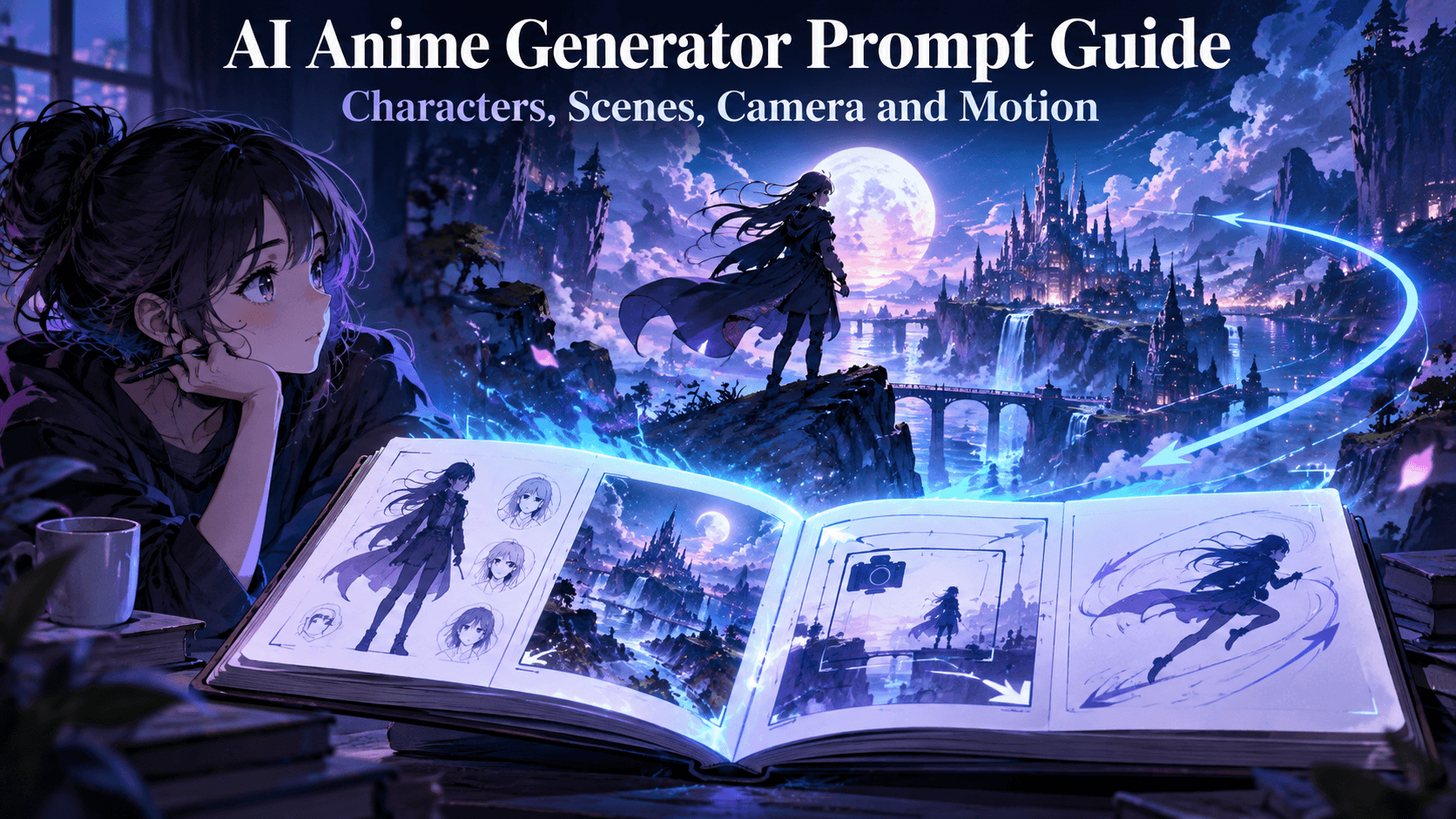 AI Anime Generator Prompt Guide: Characters, Scenes, Camera and Motion