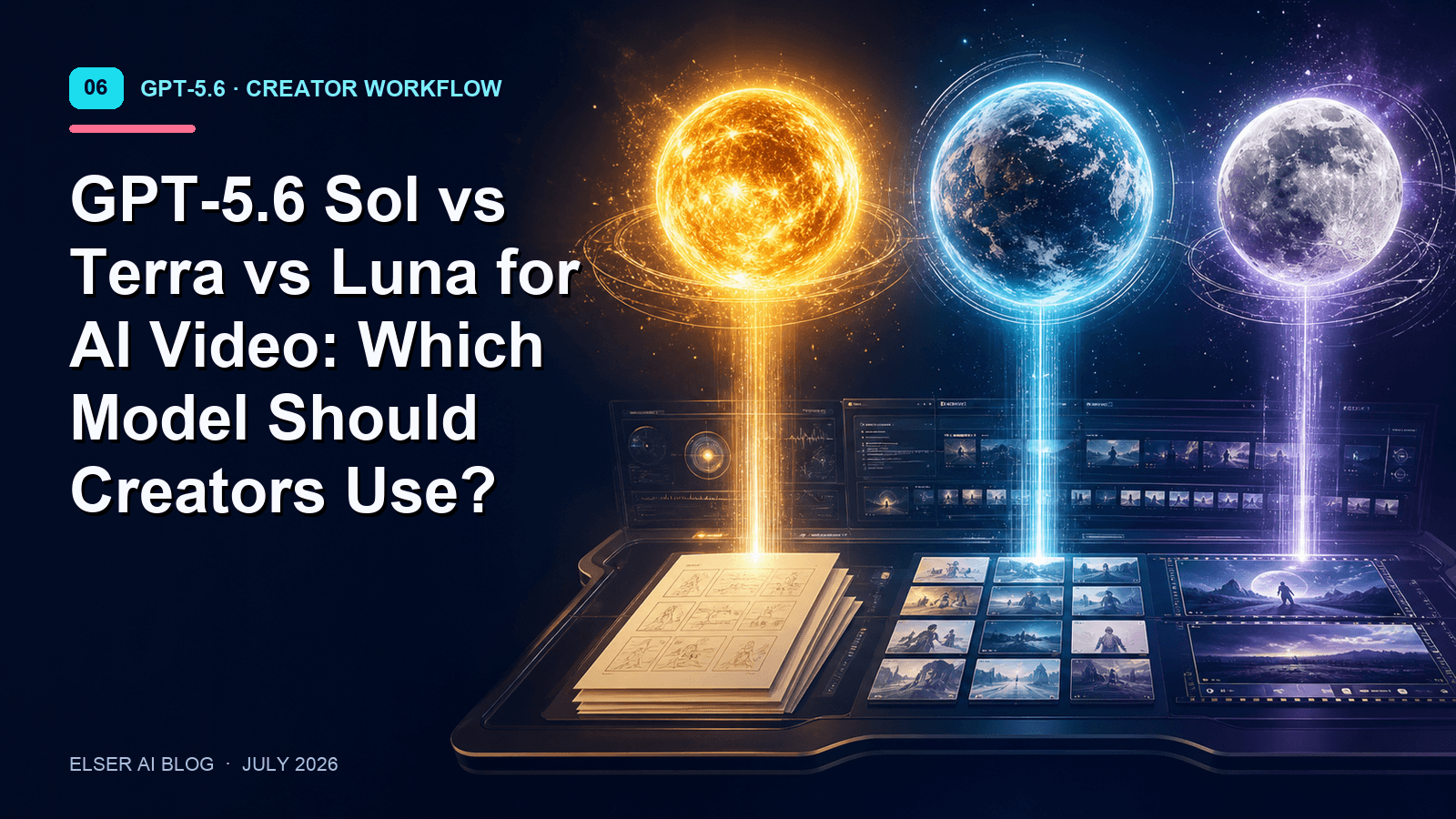 GPT-5.6 Sol vs Terra vs Luna for AI Video: Which Model Should Creators Use?