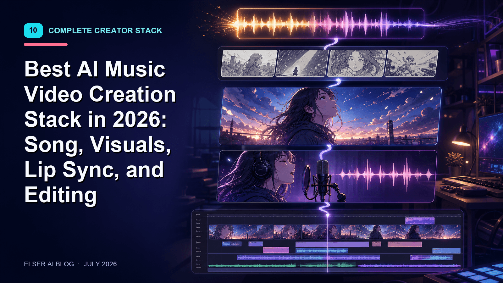 Best AI Music Video Creation Stack in 2026: Song, Visuals, Lip Sync, and Editing