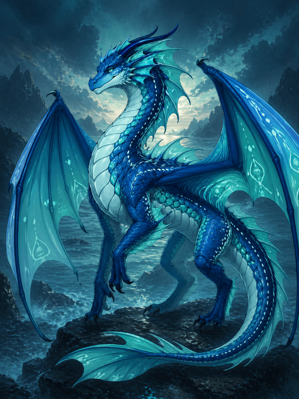 Exemple du Créateur de OC Wings Of Fire mettant en scène un apprenti dans des introductions dans le style des murs de grotte