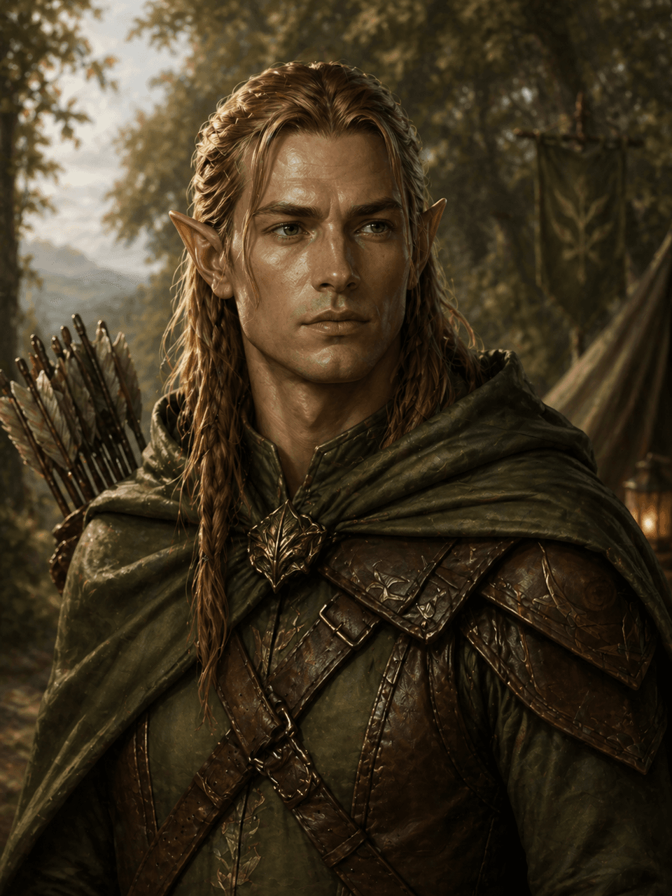 Oberfläche des DND Character Maker mit einer Quest-Anleitung mit dnd-spezifischen visuellen Hinweisen für Startbildschirme