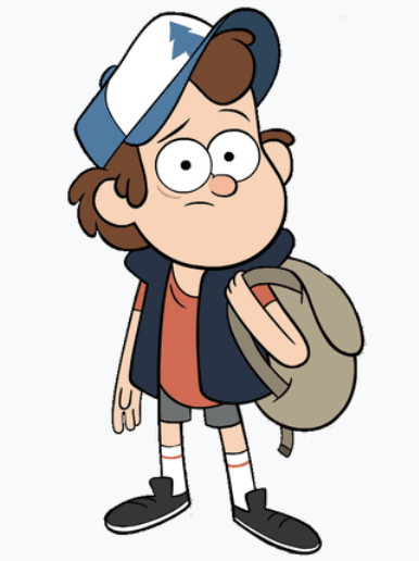 Beispiel des Gravity Falls OC Maker mit einem sachlichen Rivalen in Ausdruckstabs