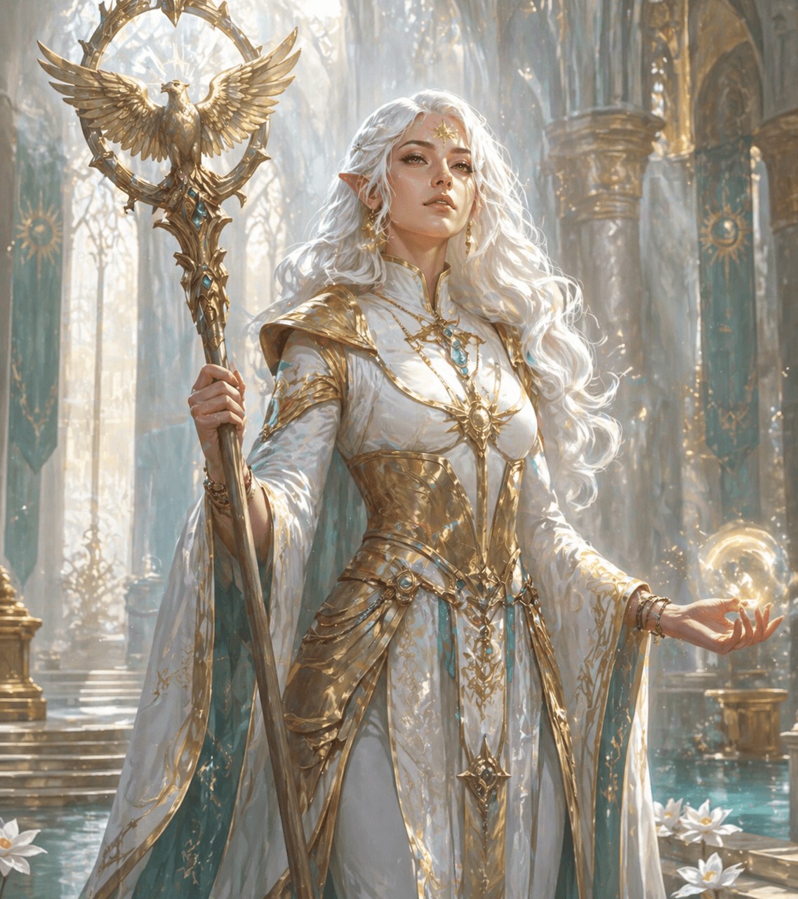 Beispiel des DND Character Maker mit einem Unterstützungsaufbau in DND-Charakterbögen