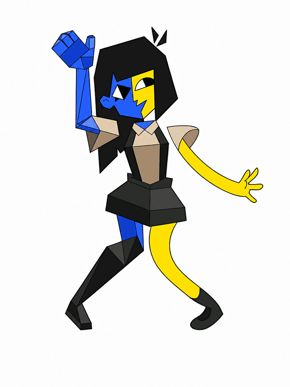 ENA OC Maker example featuring deadpan rival in ena intro art