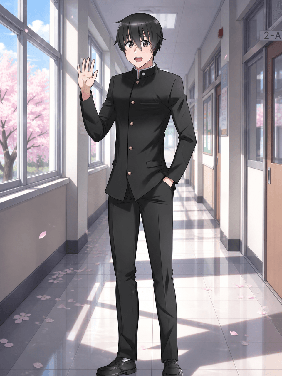 Arbeitsschritt des Yandere Simulator OC Maker, der wiederholbare Design-Marker zeigt, bevor das Yandere Simulator-Konzept abgenommen wird
