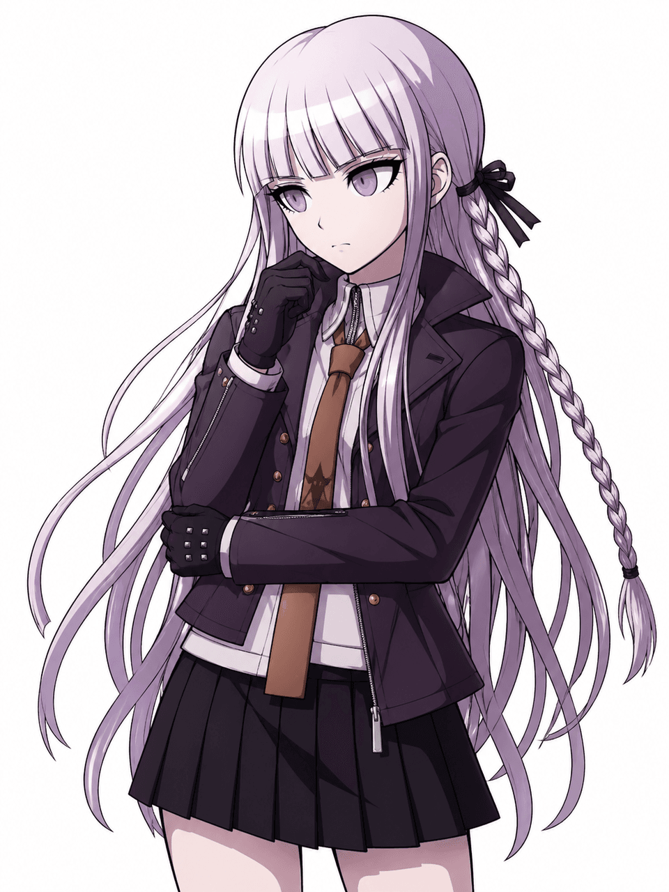 Danganronpa OC Maker-Oberfläche mit ruhigen Folienelementen und durchdachten Farbpaletten für Poster-Mockups