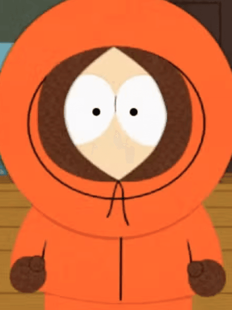 Interfaccia del Creatore di OC di South Park che mostra un personaggio sciocco principale con silhouette ad alto contrasto per le schede di personaggio di South Park