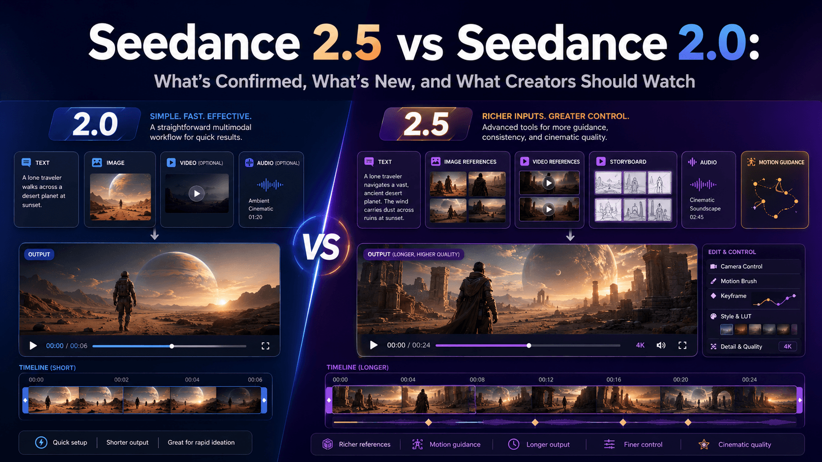 Seedance 2.5 vs Seedance 2.0: What’s Confirmed, What’s New, and What Creators Should Watch