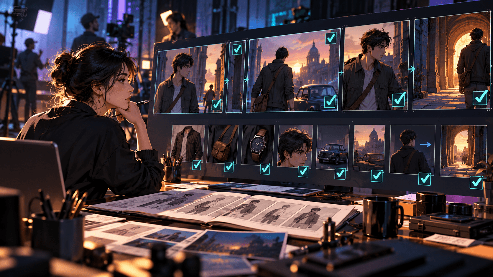 The Continuity Desk: Checking Wardrobe, Props, Scale, and Screen Direction
