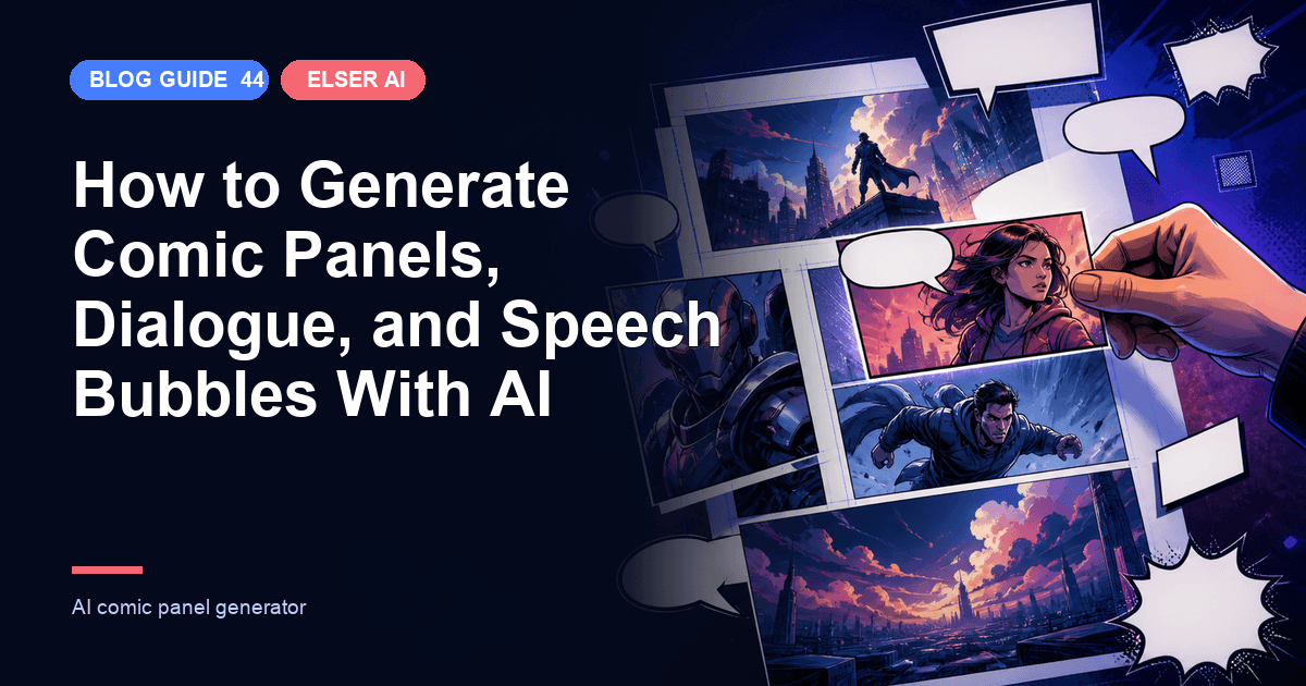 How to Generate Comic Panels, Dialogue, and Speech Bubbles With AI