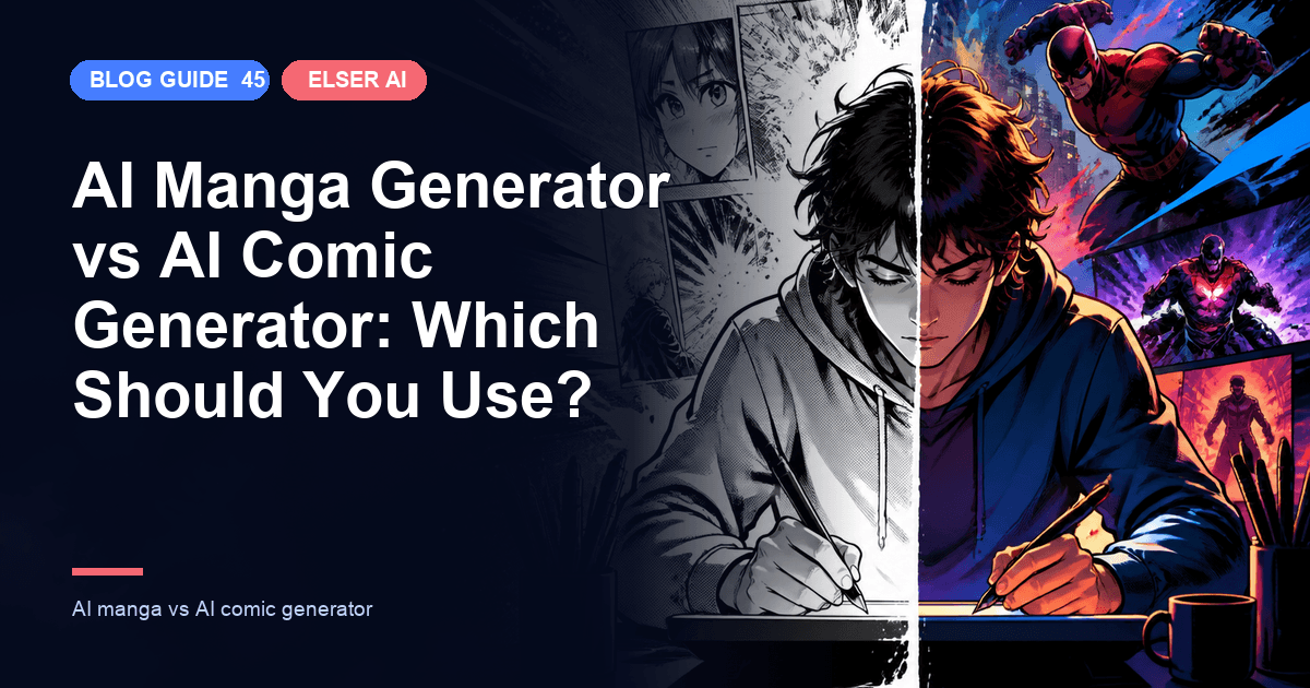 AI Manga Generator vs AI Comic Generator: Which Should You Use?