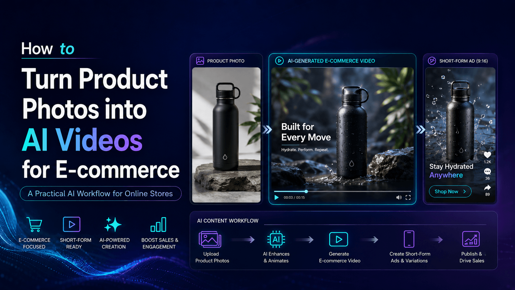 How to Turn Product Photos into AI Videos for E-commerce