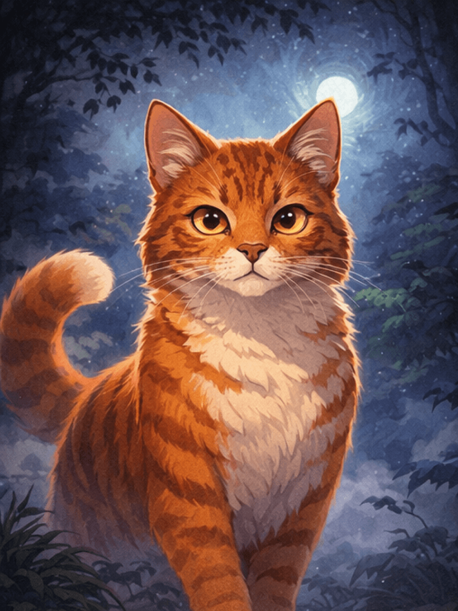 Interface du Créateur de OC de Chats de Guerre montrant un apprenti avec des indices visuels spécifiques aux Chats de Guerre pour les œuvres d'art de présentation des clans
