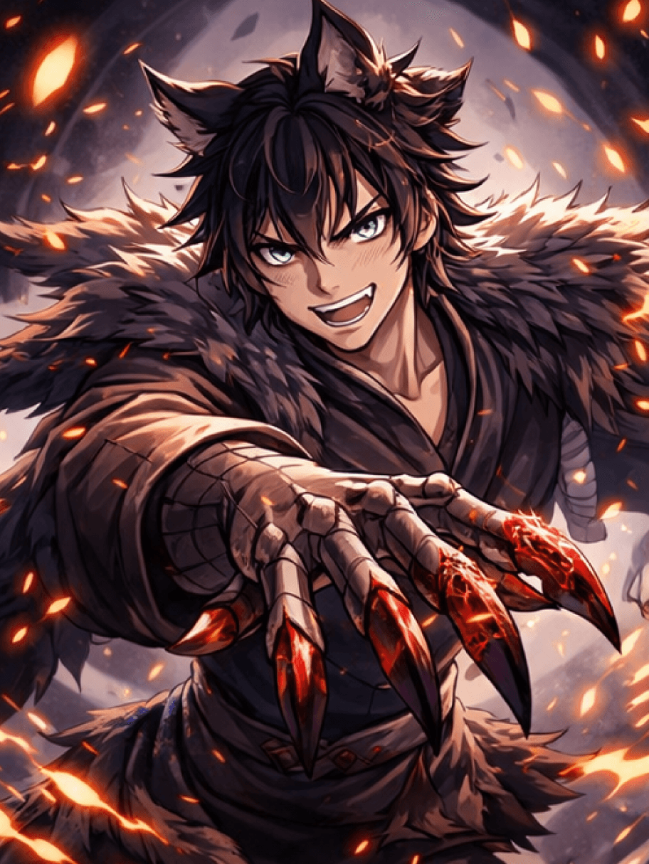 Interfaccia del Creatore di OC di Demon Slayer che mostra un rivale illuminato dalla luna con dettagli simili a stemmi per scontri tra rivali