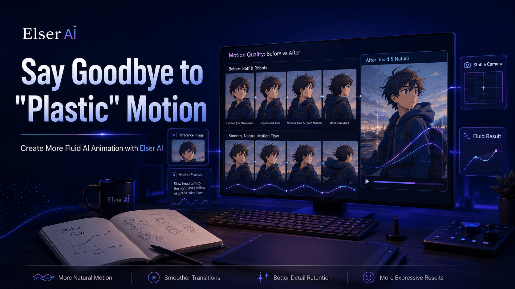 Say Goodbye to “Plastic” Motion: How to Create More Fluid AI Animation with Elser AI