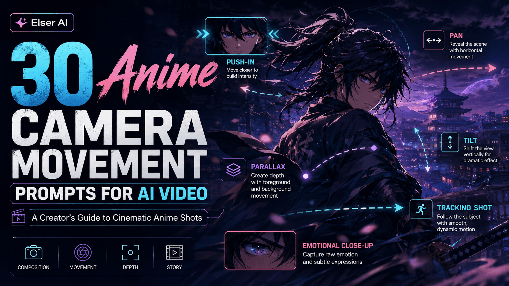 30 Anime Camera Movement Prompts for AI Video: A Creator’s Guide to Cinematic Anime Shots