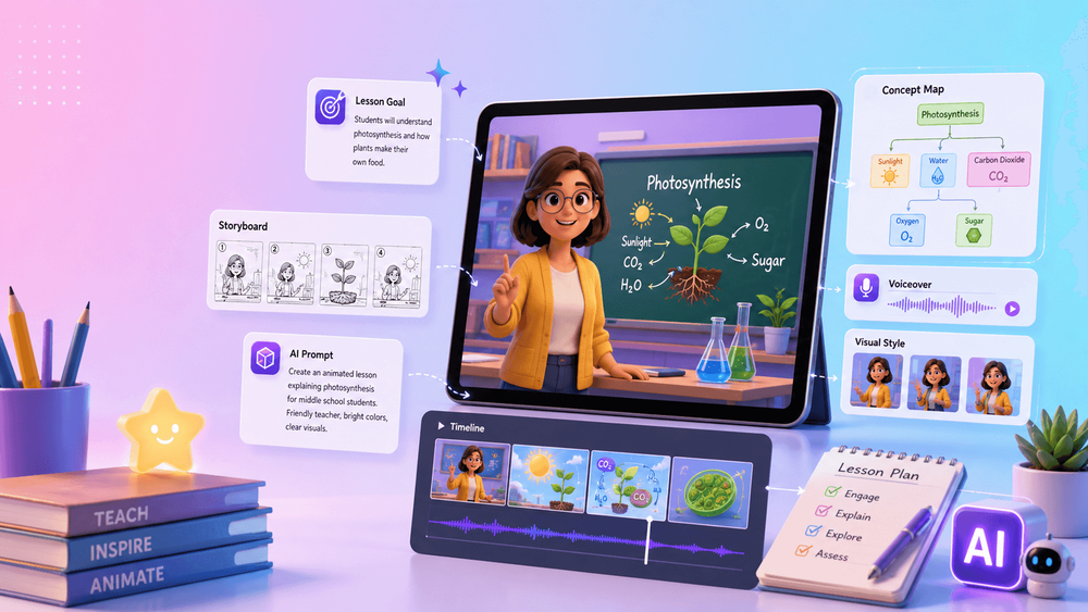 Weekly Lessons Animation How Teachers Can Create Animated Lessons with AI: A Practical Workflow ...