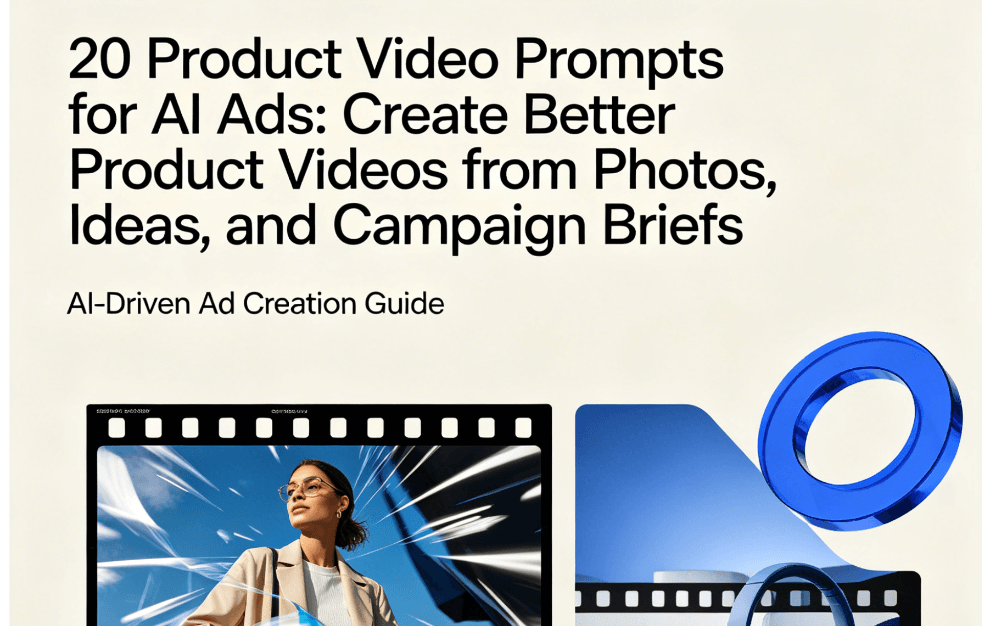 20 Product Video Prompts for AI Ads: Create Better Product Videos from Photos, Ideas, and Campaign Briefs
