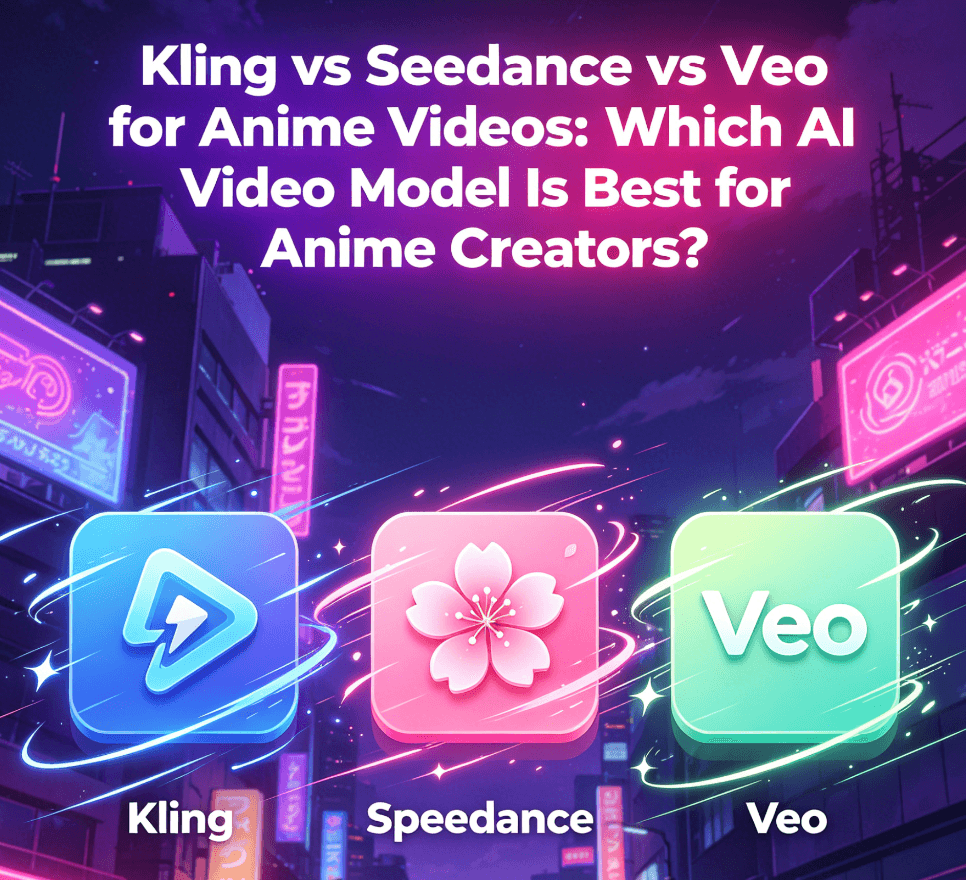 Kling vs Seedance vs Veo for Anime Videos: Which AI Video Model Is Best for Anime Creators?