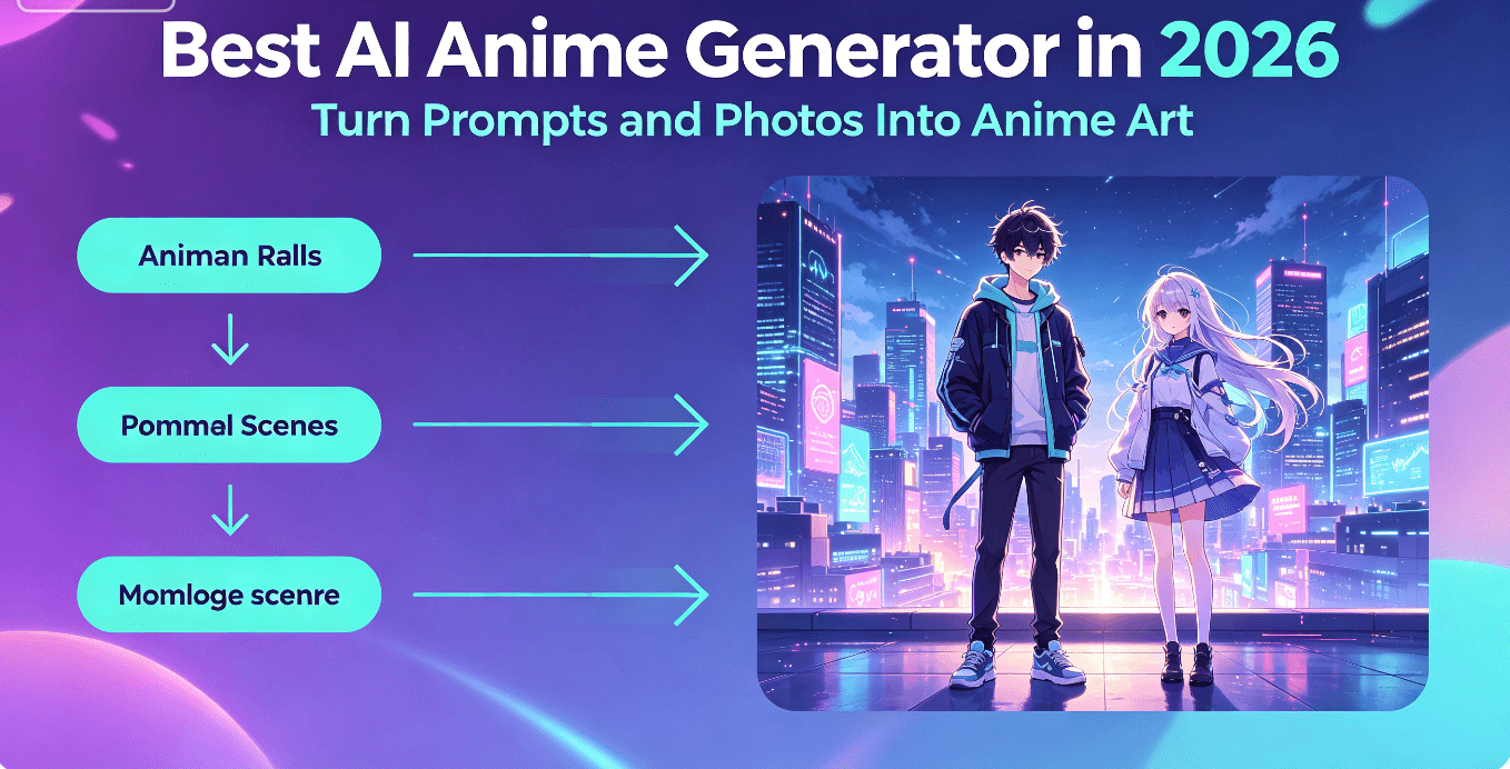 Best AI Anime Generator in 2026: Turn Prompts and Photos Into Anime Art