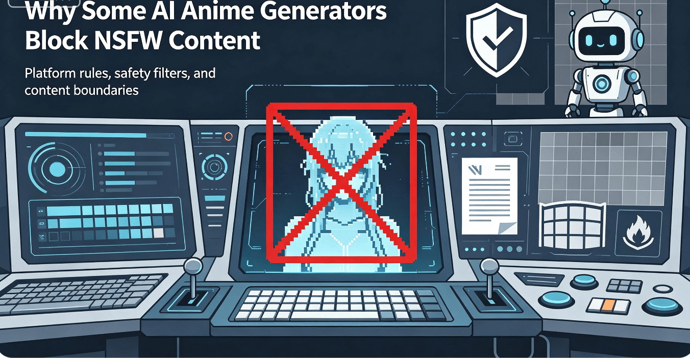 Why Some AI Anime Generators Block NSFW Content