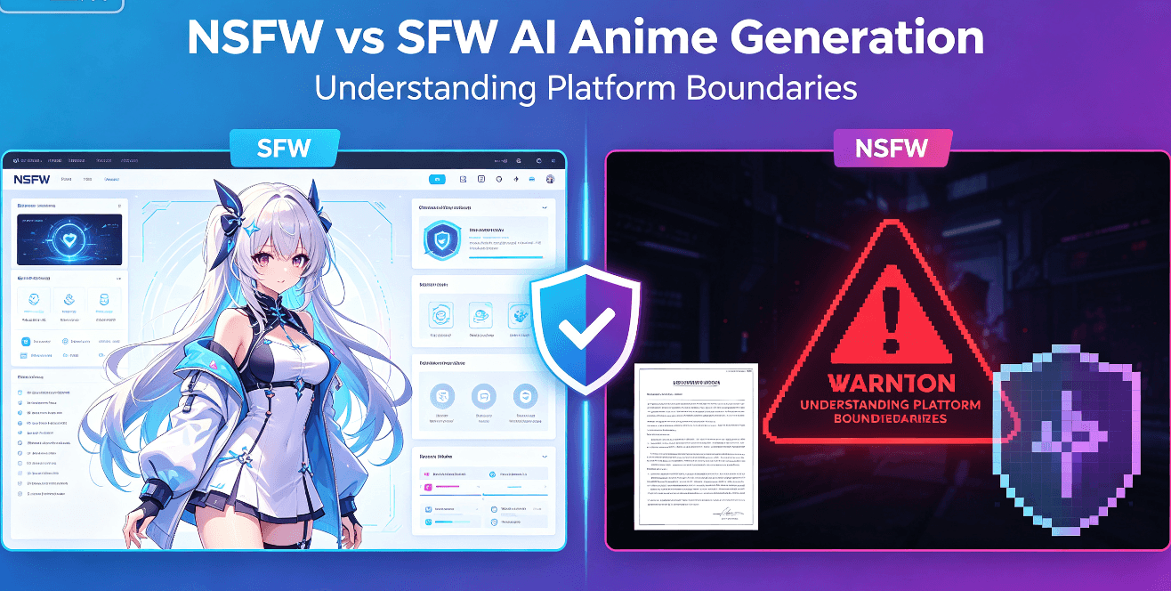 NSFW vs SFW AI Anime Generation: Understanding Platform Boundaries