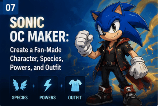 Sonic OC Maker: Create a Fan-Made Character, Species, Powers, and Outfit