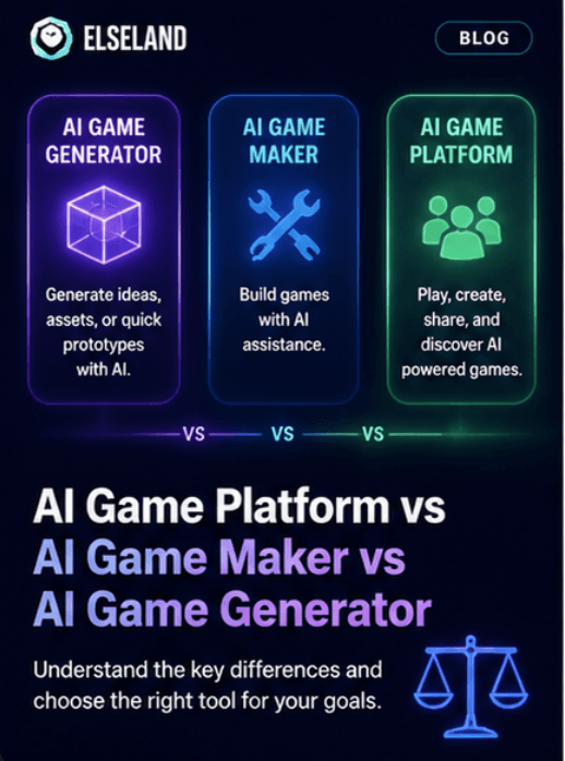 AI Game Platform vs AI Game Maker vs AI Game Generator: What’s the Difference in 2026?