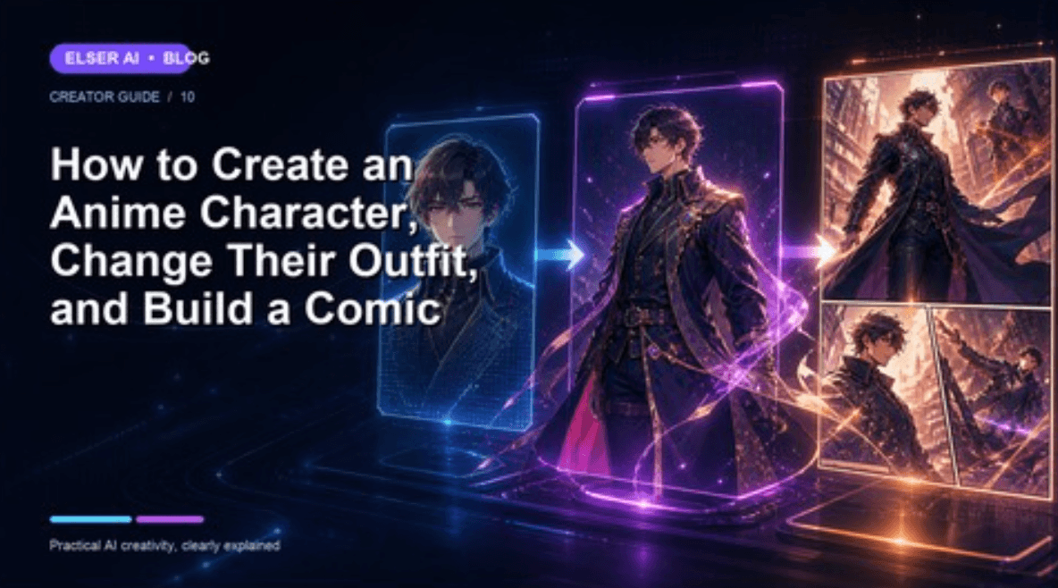 How to Create an Anime Character, Change Their Outfit, and Build a Comic