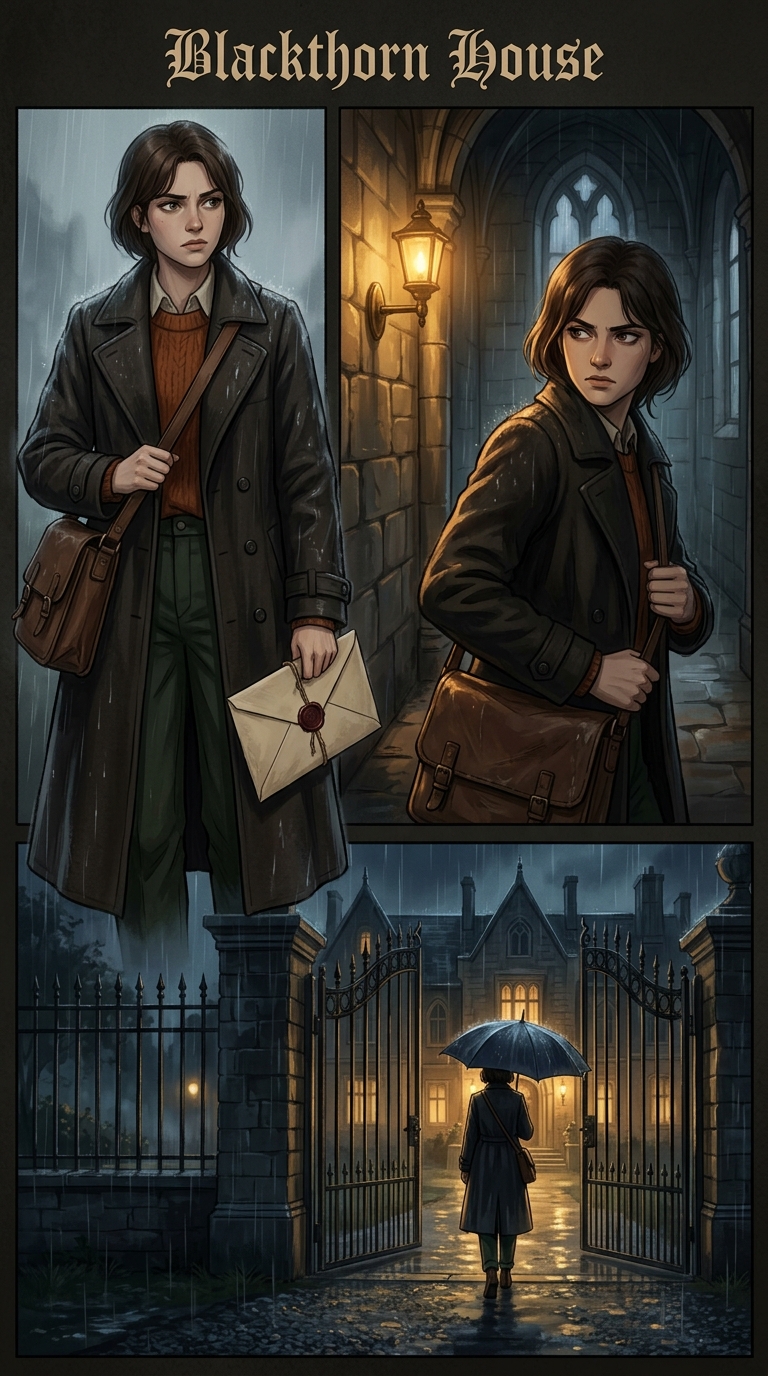 Nervous, Glancing over the shoulder in a dark corridor, The scholar is looking over their shoulder with a tense, apprehensive expression. They are walking down a dimly lit, stone-walled corridor, clutching their bag tightly., Used during suspenseful or forbidden exploration.