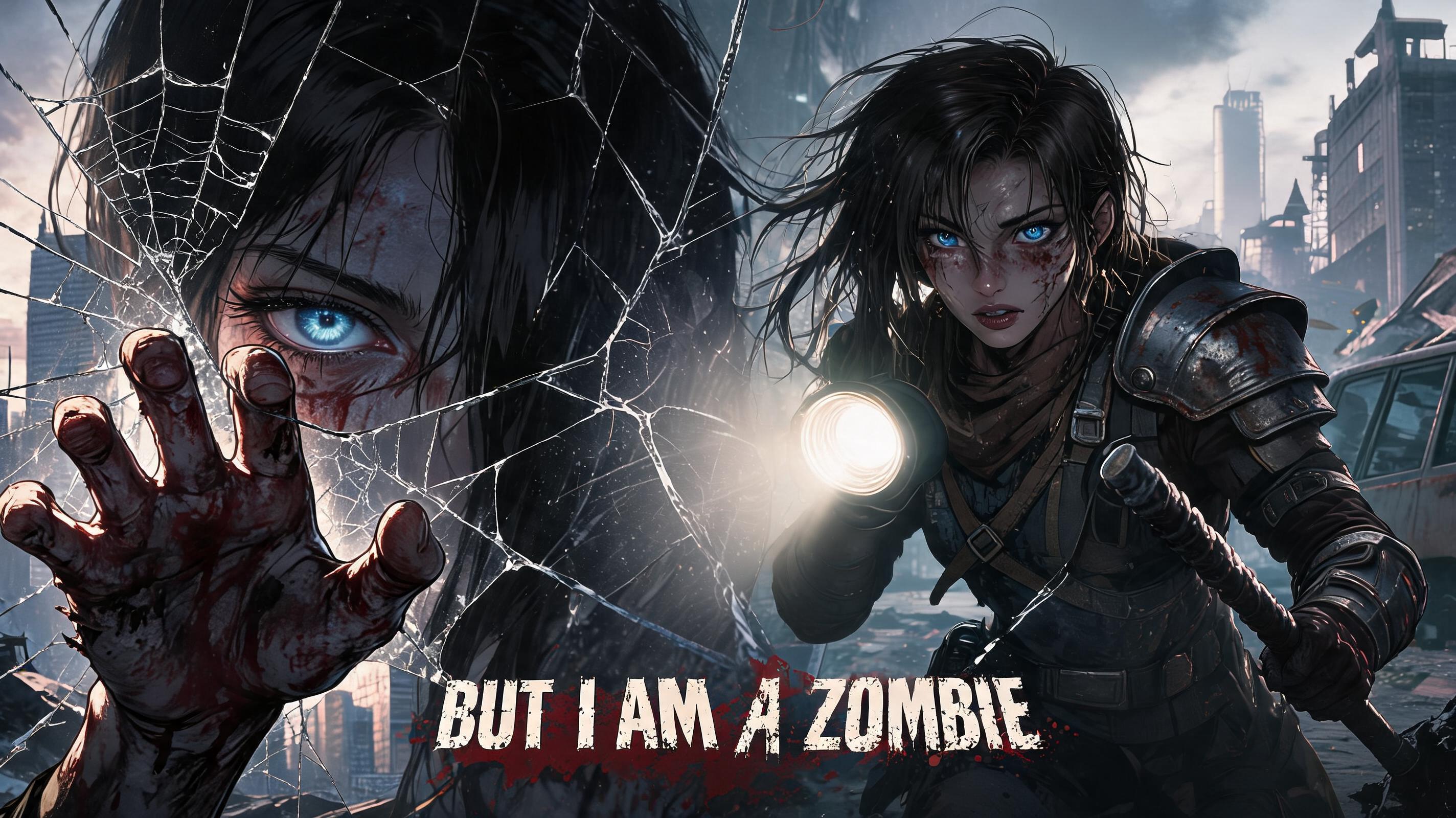 When the protagonist encounters a human survivor for the first time.