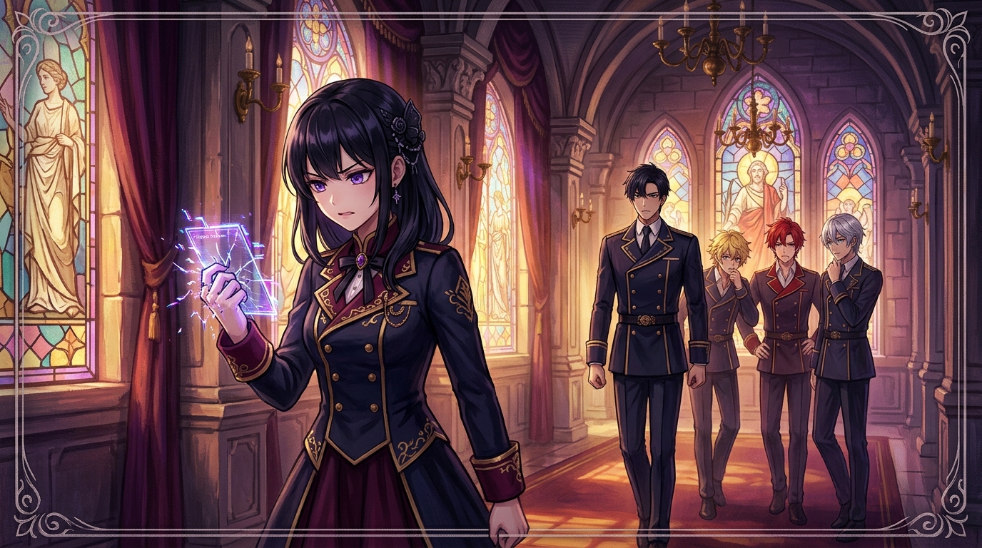 The player sees the system card for the first time while the targets approach.