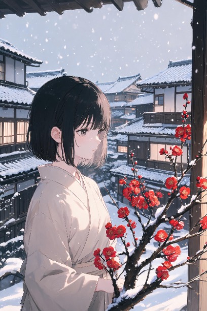 紅梅煮雪